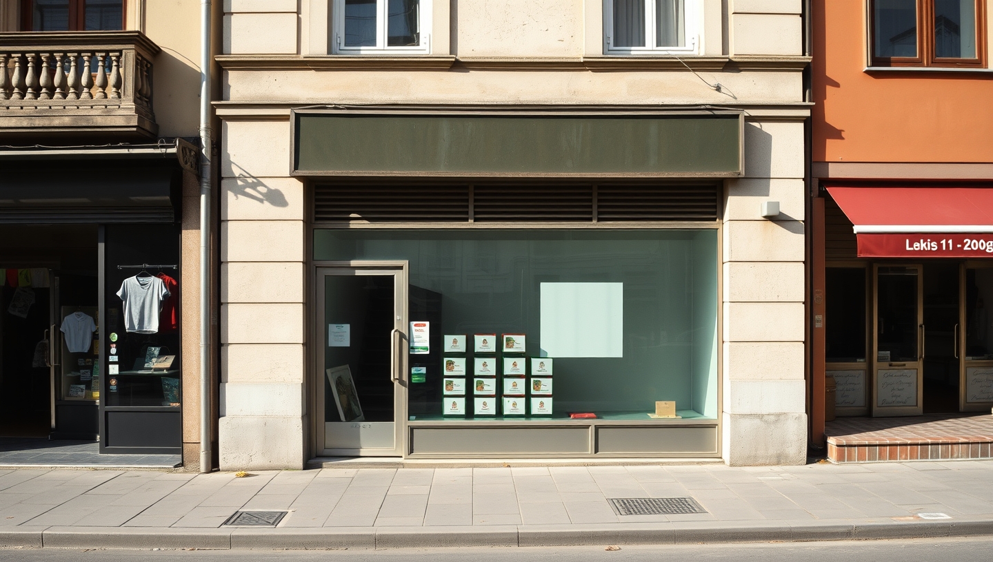 Eladó üzlethelyiség bevásárlóövezetben (XI. kerület) — Budapest